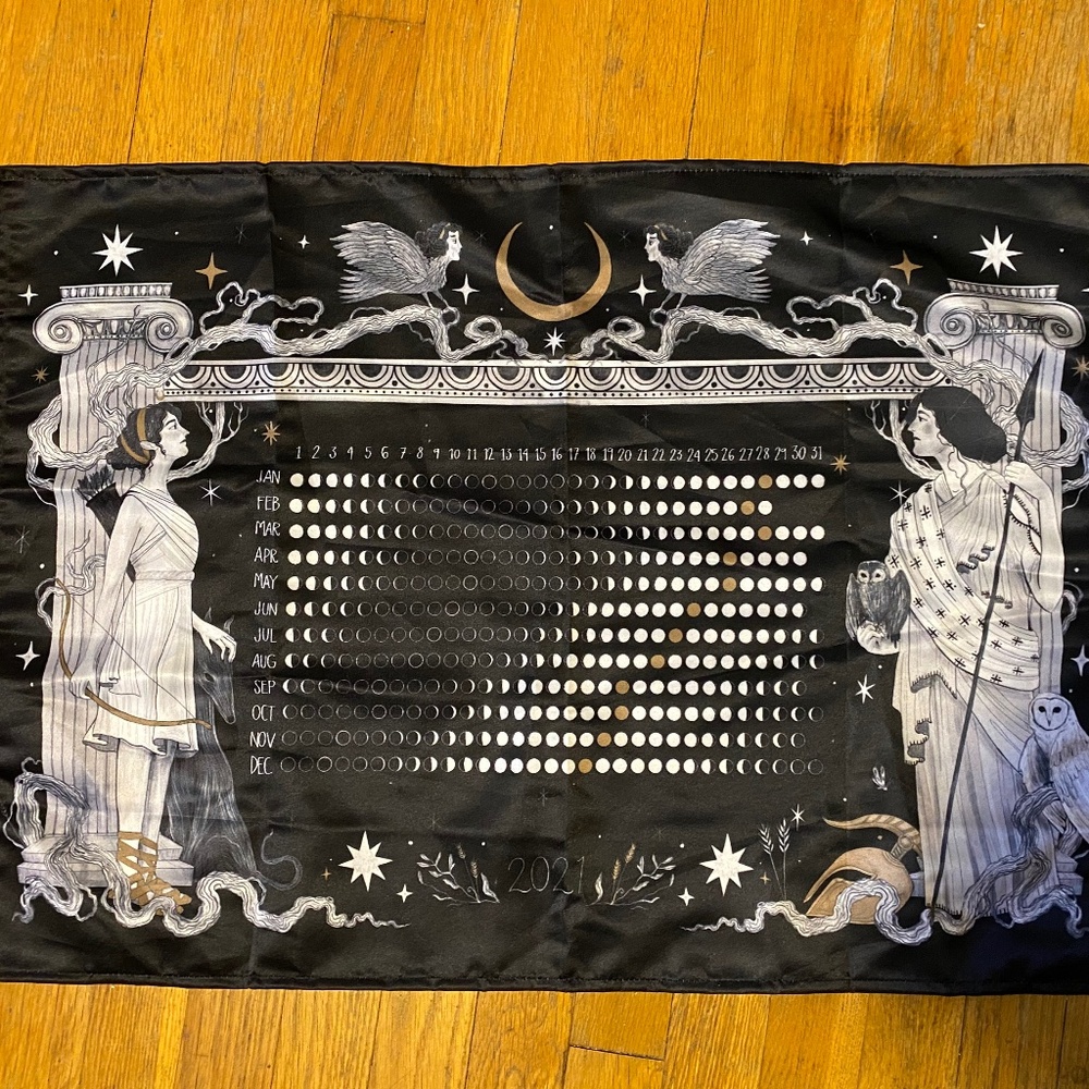 Moon Phase Silk 20x27” Owlcrate 2021